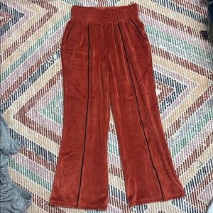 VELVET UO FLARE PANTS